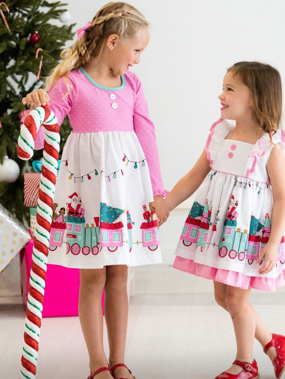 Eleanor Rose Rhonda Christmas Santa Train dress